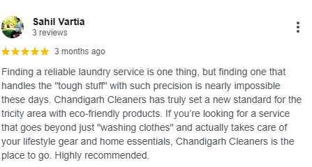Chandigarh Cleaners 5-Star Google Review 11